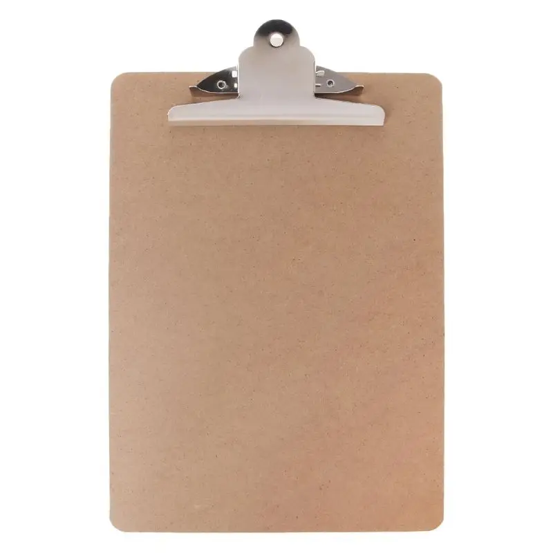 

2022 New Portable Wooden Writing Clip Board File Hardboard with Batterfly Clip for