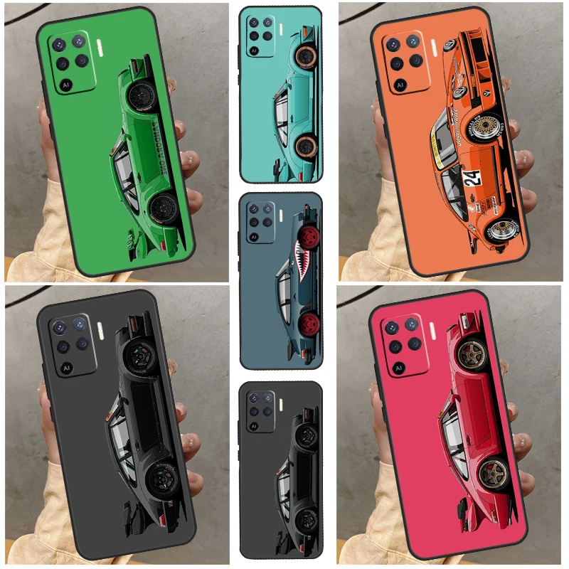 

Japan Sports Car Jdm Drift Case For OPPO A17 A57 A77 A76 A96 A54s A57s A94 A74 A54 A53 A31 A5 A9 A52 A72 A93 A15 A16