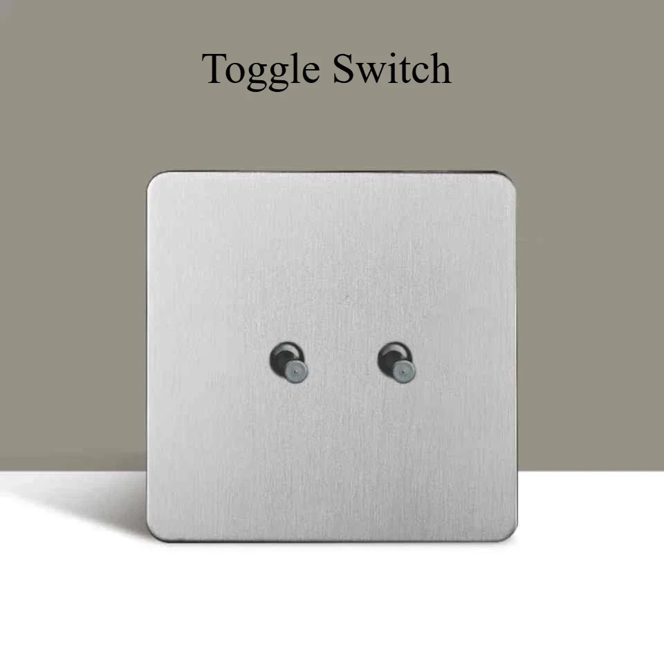 1-4 группа 2-позиционный металлический тумблер панель из нержавеющей стали