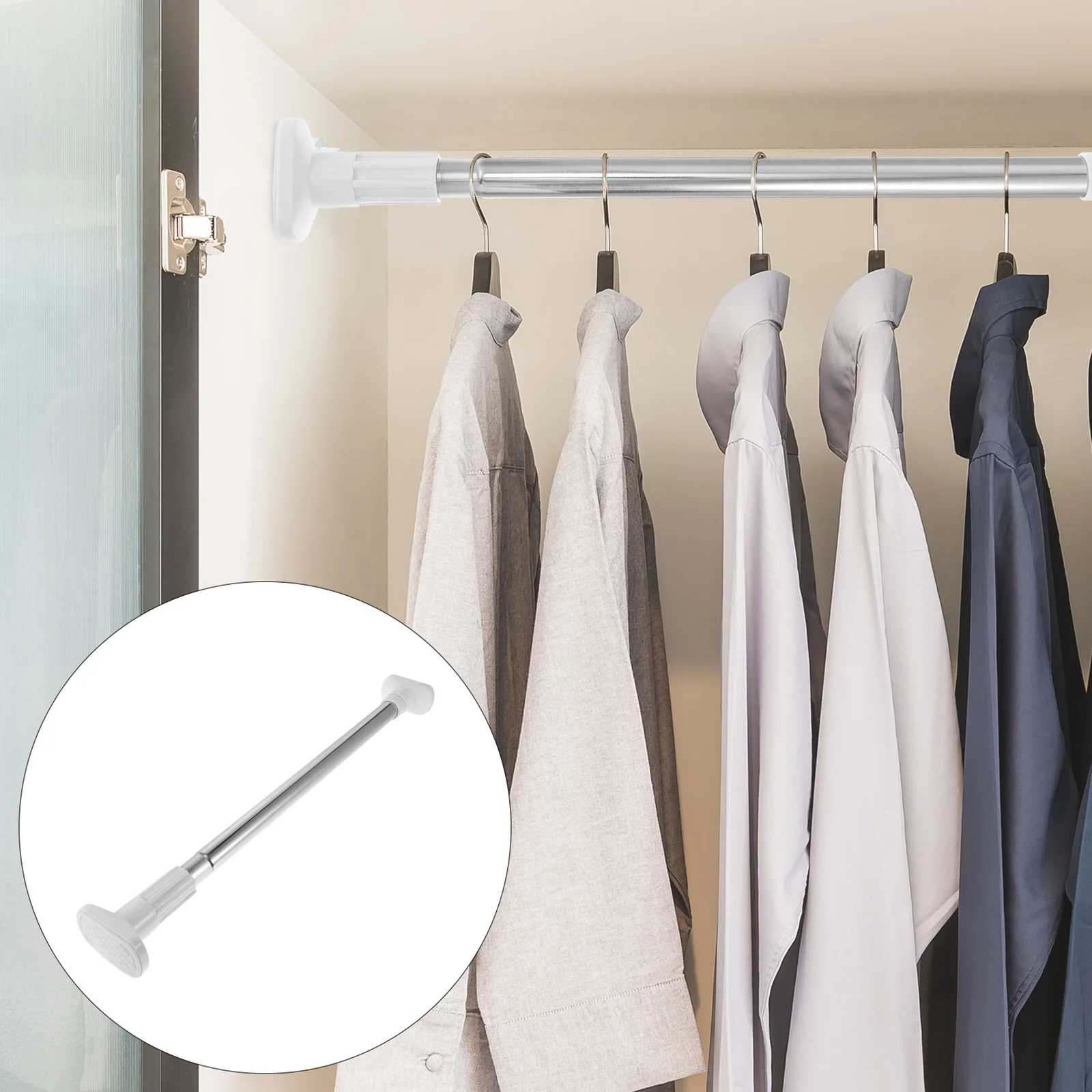 

1 Pc Clothes Drying Rod Sturdy Clothes Drying Rod for Bathroom