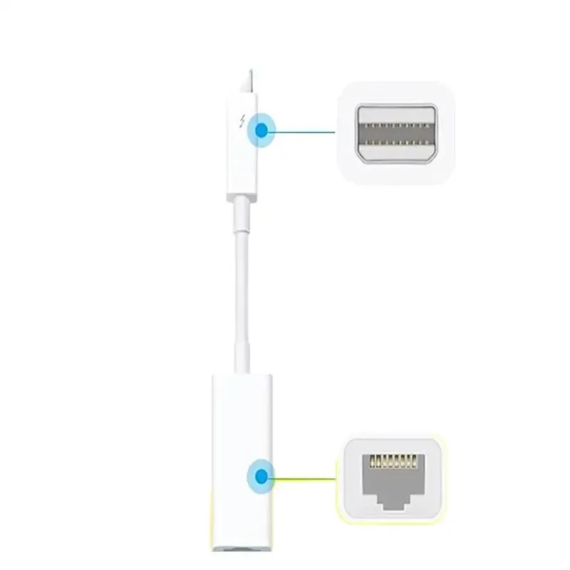 Thunderbolt 2-гигабитный Ethernet-конвертер Apple Lightning Port Converter RJ45 Проводной преобразователь