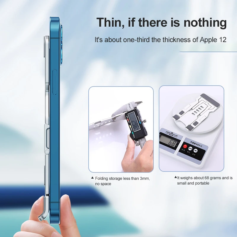 

Table Stand Lazy Bracket Angle Adjustable Bracket Aluminum Alloy Foldable Phone Stand Ultra-thin Holder Mobile Phone Holder