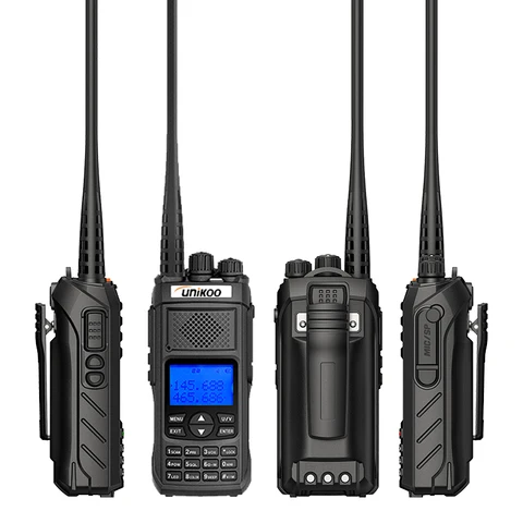 UNIKOO US-UV506 Walkie Talkie 10 Вт Air Band Radio Tyep C Charge UHF VHF DTMF FM Беспроводная копия Частота двусторонней любительской радиостанции