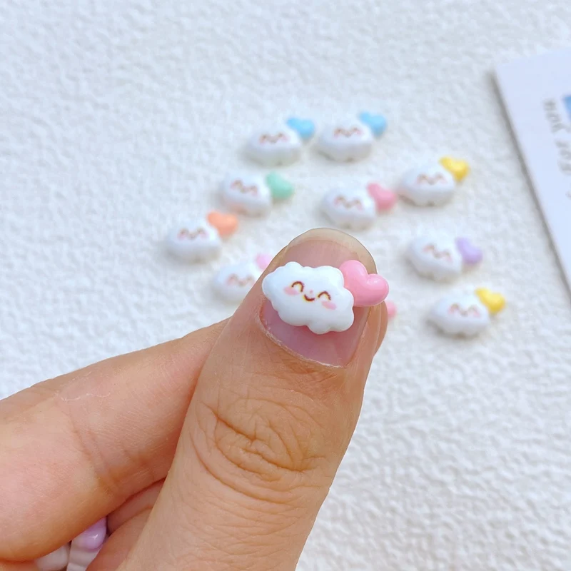 30 шт. новые милые смолы 10*114 мм мини-облака серии с плоской задней частью