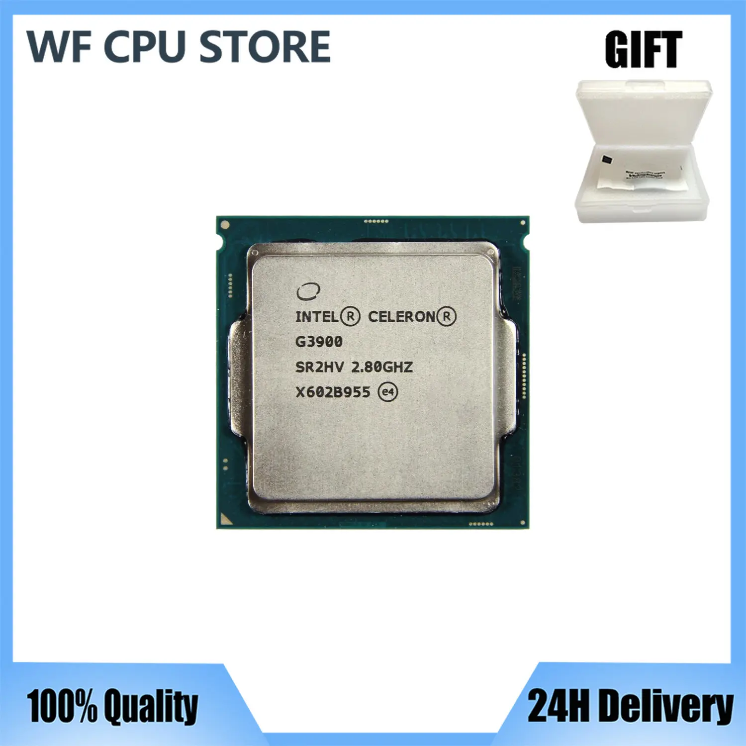 

Процессор Intel Celeron G3900, 2,8 ГГц, двухъядерный, 51 Вт, LGA 1150