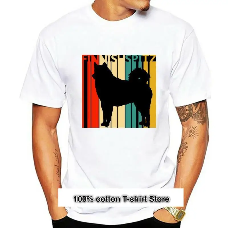 

Camiseta Vintage para hombre, camisa para mujer, regalo para el propietario del perro Spitz finlandesa de los años 1970