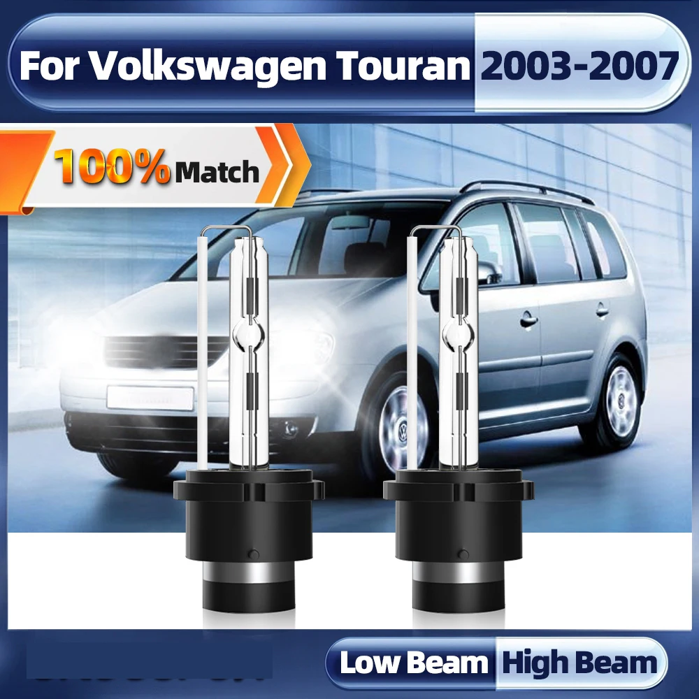 

2PCS HID Bulb CBI HID Xenon Headlight D2S Xenon Lamp Light 6000K 12V 35W For Volkswagen Touran 2003 2004 2005 2006 2007