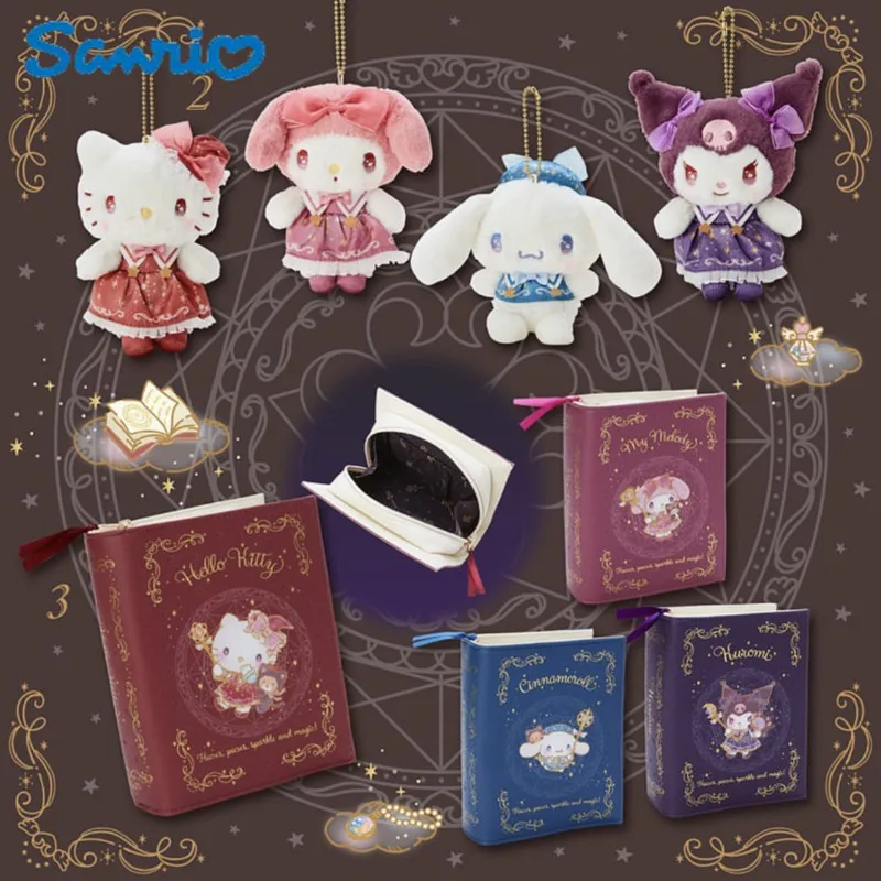 

Новинка Sanrio Kuromi Mymelody Cinnamoroll Hello Kitty Волшебная книга для девочек Детская сумка для канцелярских принадлежностей подарок для девочек