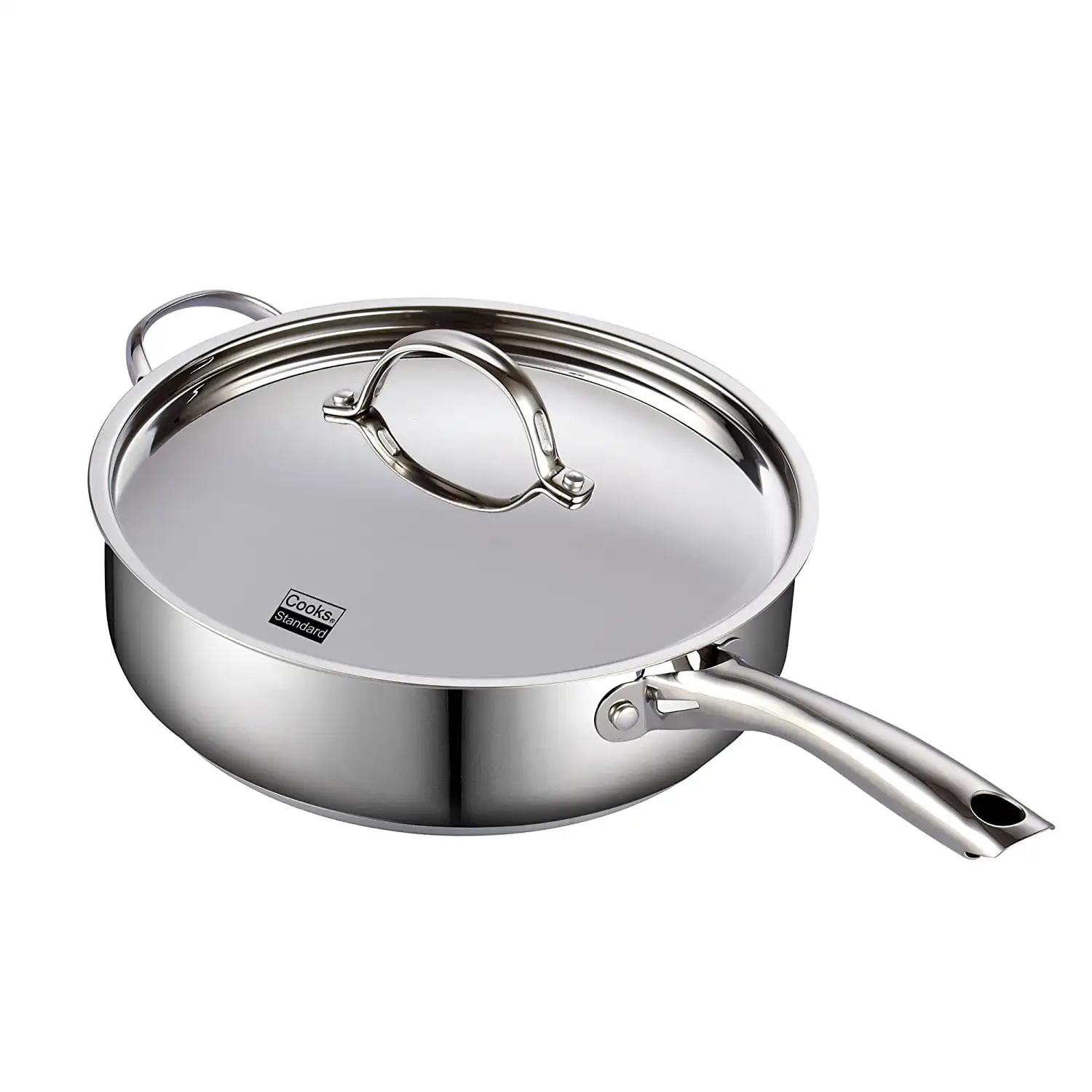 

Classic 5 Quart/11" Stainless Steel Deep Saute Pan with Lid