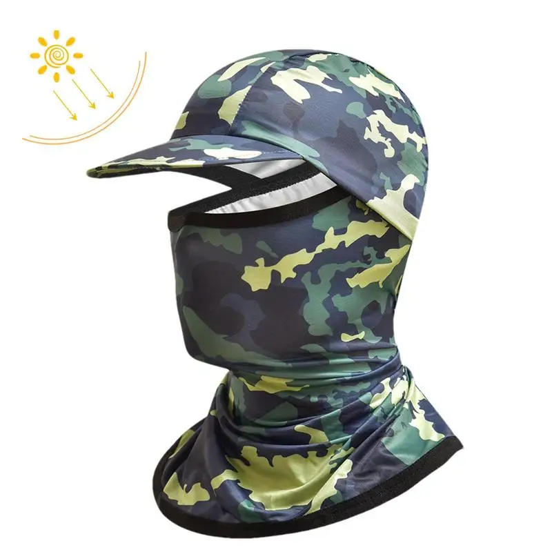 

Fishing Face Cover Ice Silk Cooling Full Head Masque Cycling Motorcycle Neck Gaiter Face Shield With