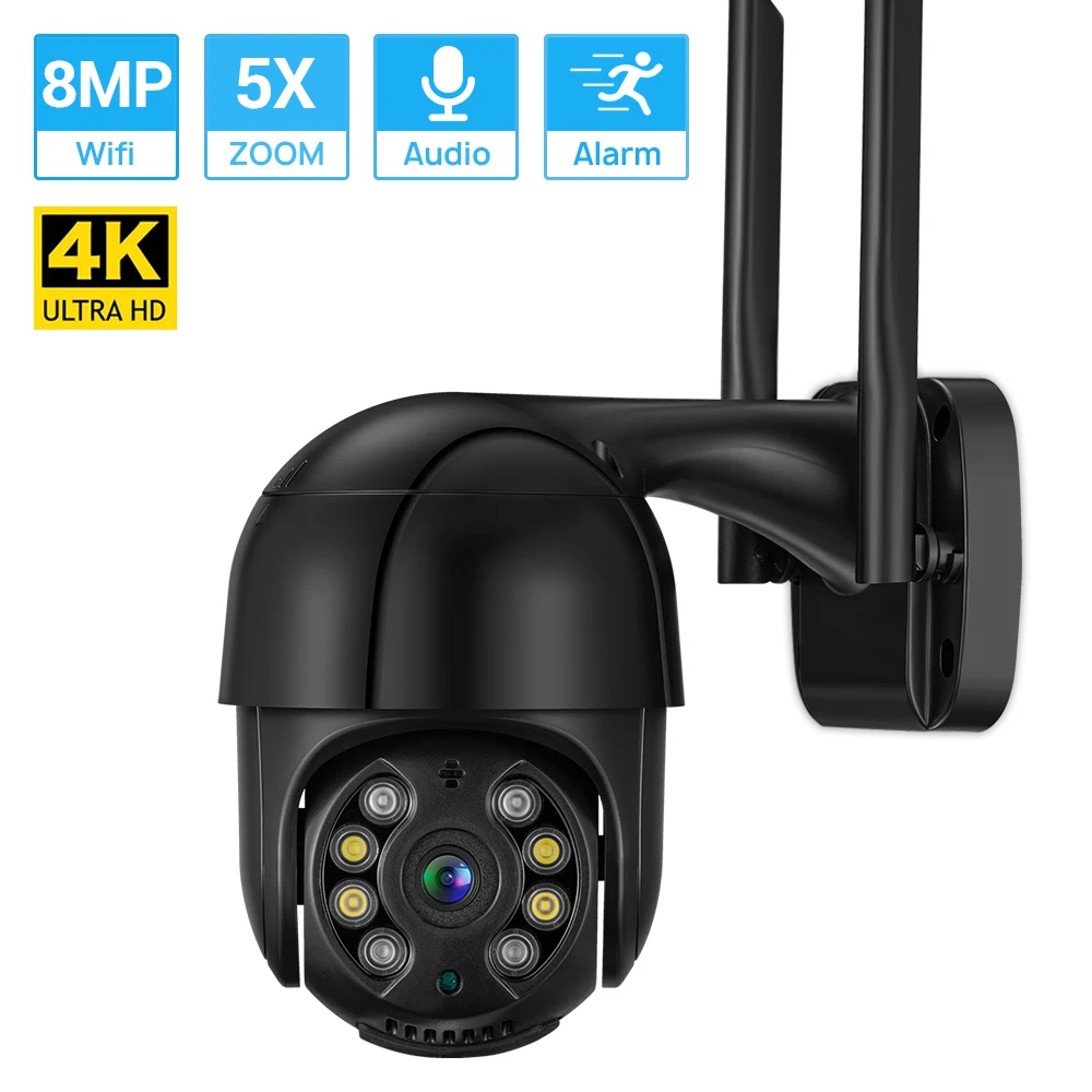 

4K HD Security Camera 8MP 5MP 2MP 1080P PTZ Wifi IP Camera AI Human Detect Nightvsion Outdoor CCTV Camera Xmeye Cloud iCSee