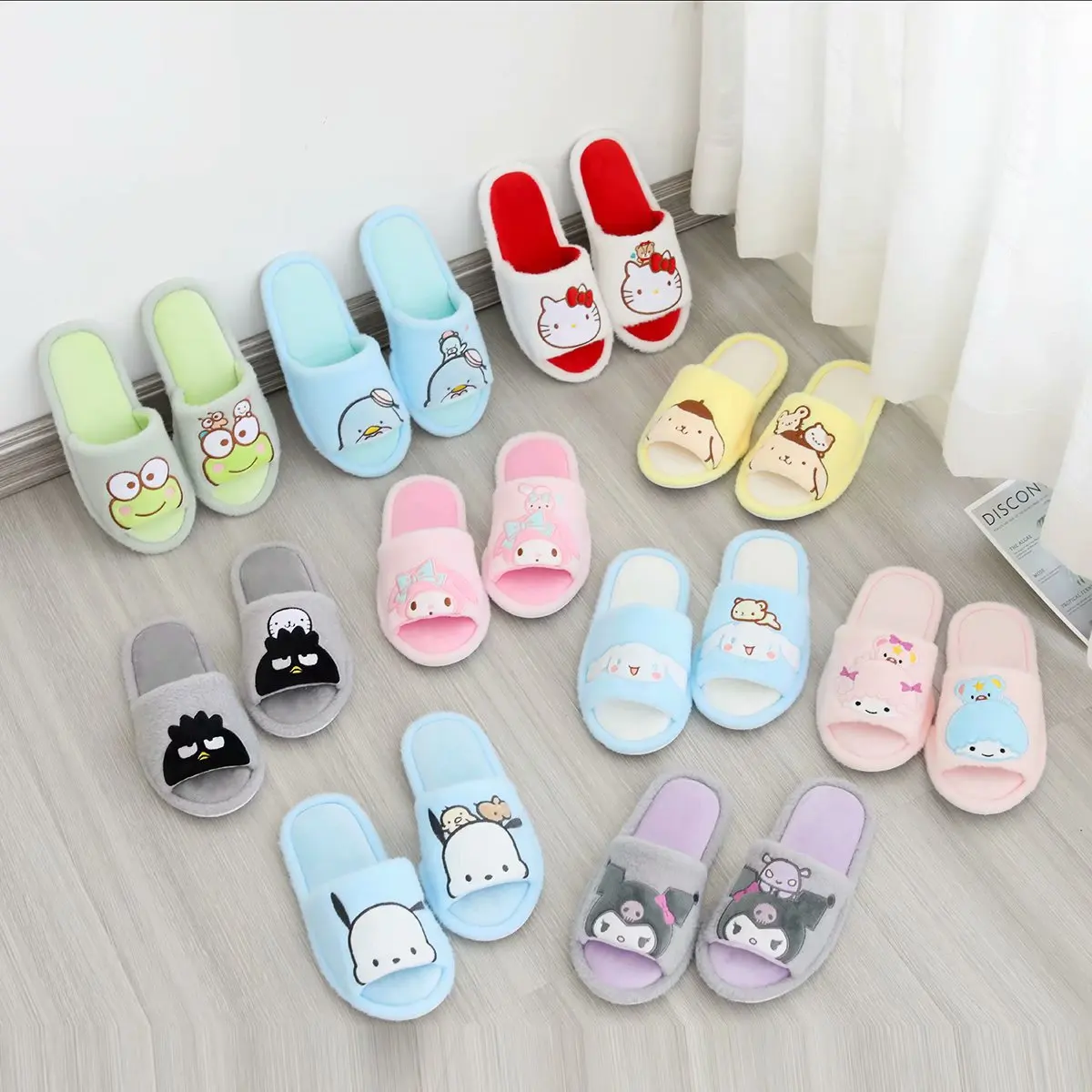 Шлепанцы Sanrio для мальчиков и девочек милая мультяшная Мелодия куроми корица