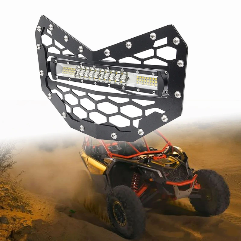 Решетка из алюминиевого сплава с 11-дюймовой светодиодной панелью для Can-Am Maverick X3
