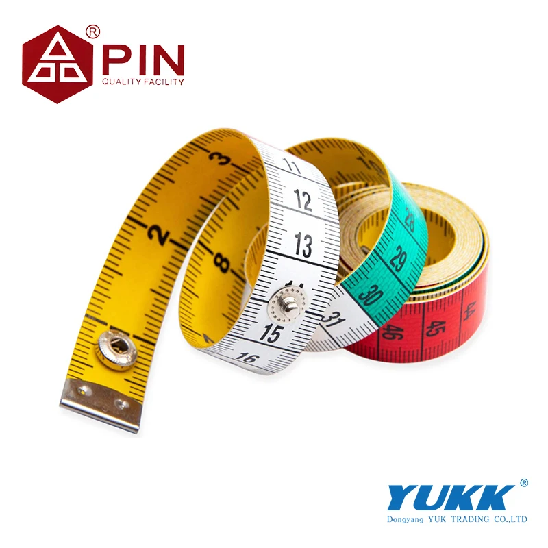 

150cm/60in Germany Quality Soft Tape Measure Tailor's Tape with Snap Fasteners Body Measuring Ruler Needlework Sewing Tool