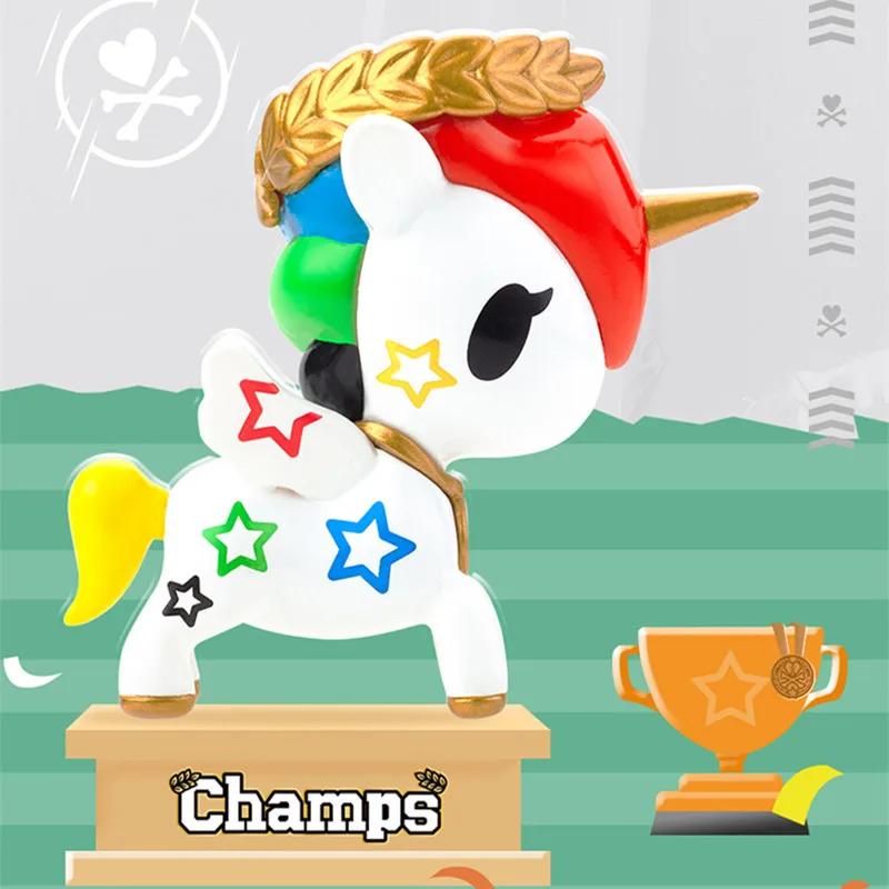 

Оригинальные игрушки глухая коробка Tokidoki сумка чемпиона все-звезды Единорог Угадай сумку Caja Ciega Слепой Мешок Игрушки для девочек Аниме фигу...