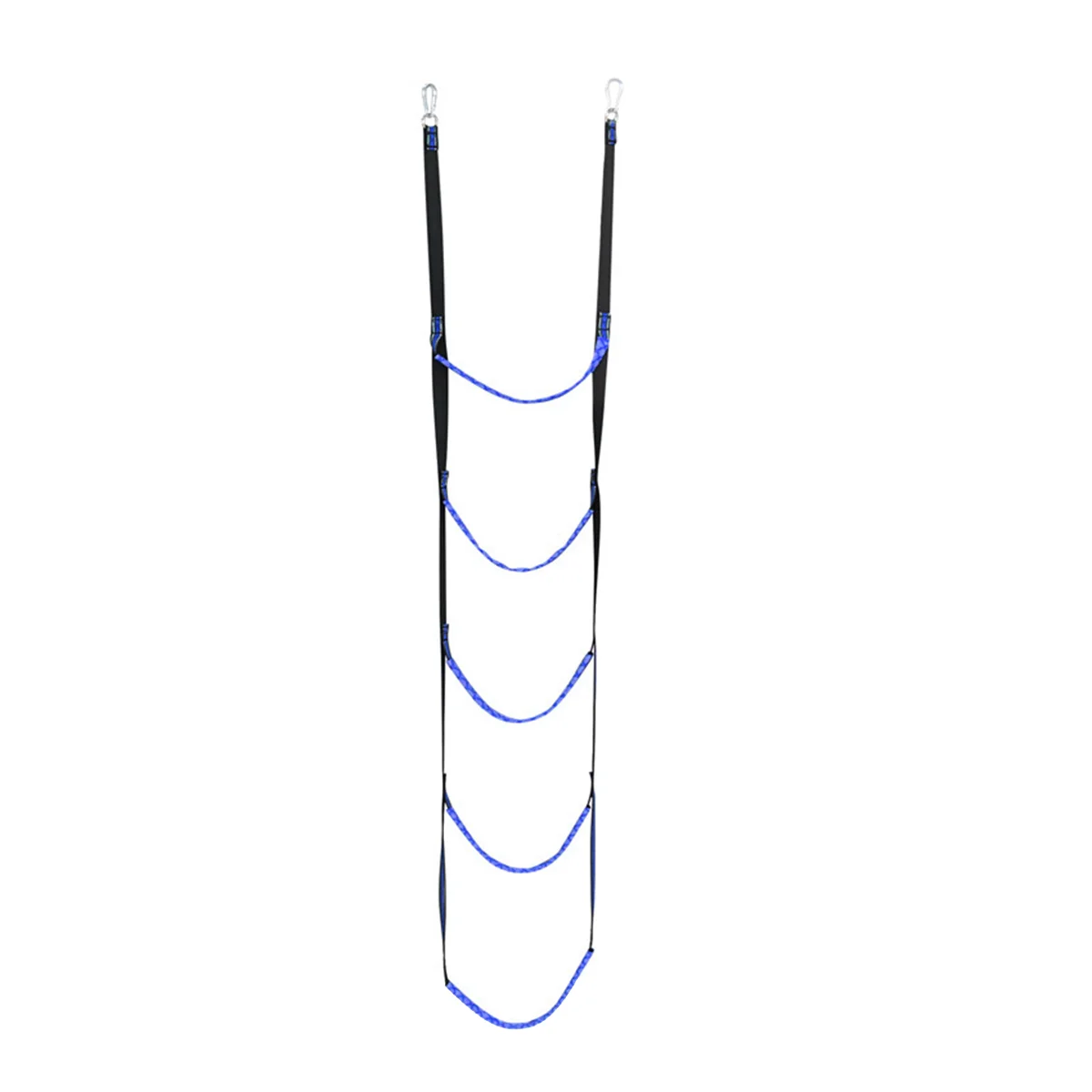 

5-ступенчатая веревочная лестница, выдвижная лестница для лодки, складная лестница для вспомогательной лодки, синяя лестница для плавания для парусника, Каяка