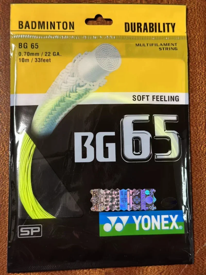 YONEX струна для ракетки бадминтона Yy BG65 (0 70 мм) Высокоэластичная высокоэластичная