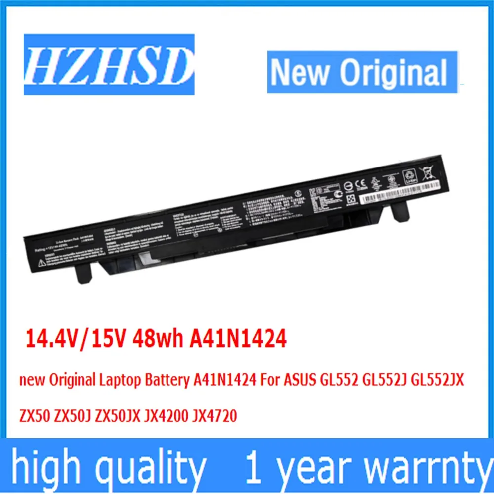 14,4 В/15 в 48 Вт/ч A41N1424 новая Оригинальная батарея для ноутбука A41N1424 для ASUS GL552 GL552J GL552JX ZX50 ZX50J ZX50JX JX4200 JX4720
