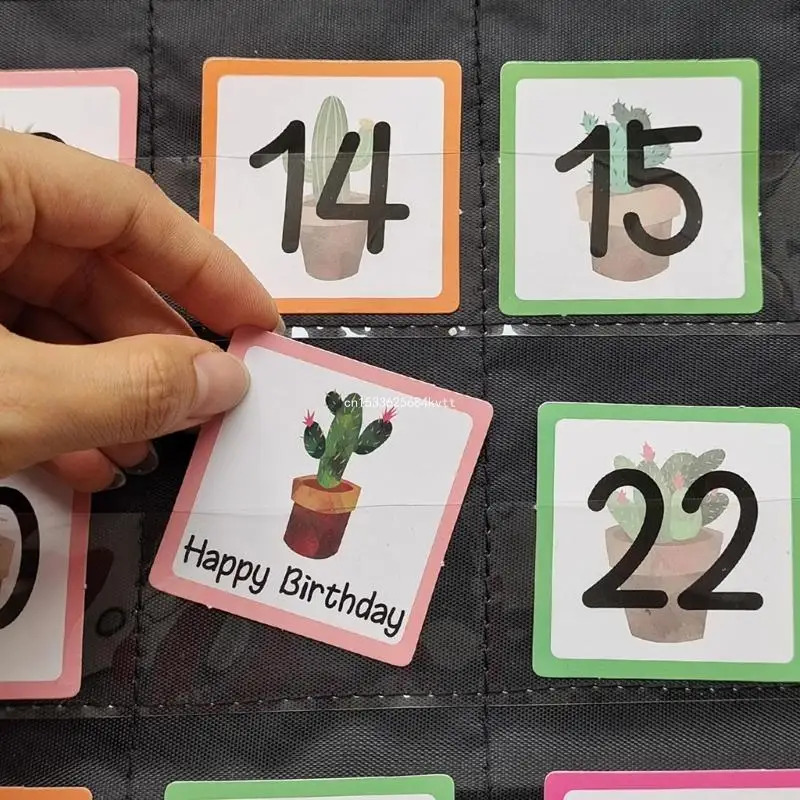 Карманный календарь на месяц с 89 карточками 20 07x23 62 дюйма. для детей. Обучающий