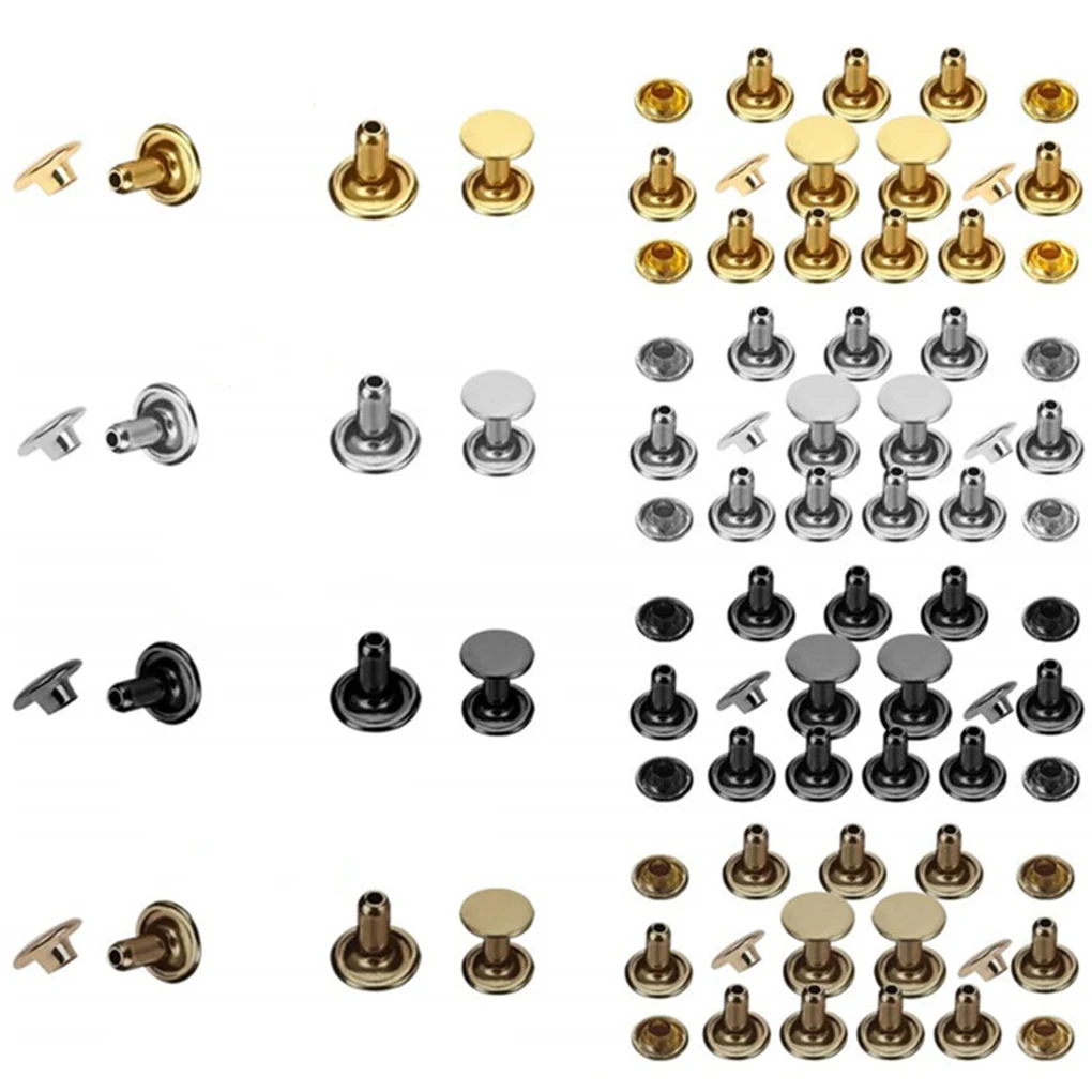 

480 Pieces Round Rivets Portable Jacket Belt Handbag DIY Stud Art
