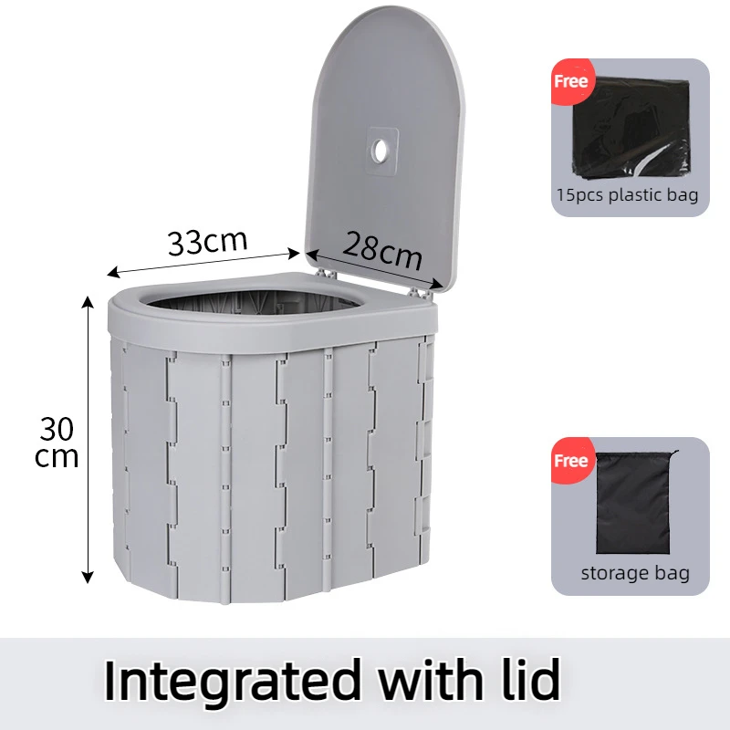 

Integrated Camping Portable Toilet Outdoors Toilet Bucket For Hiking Campervan