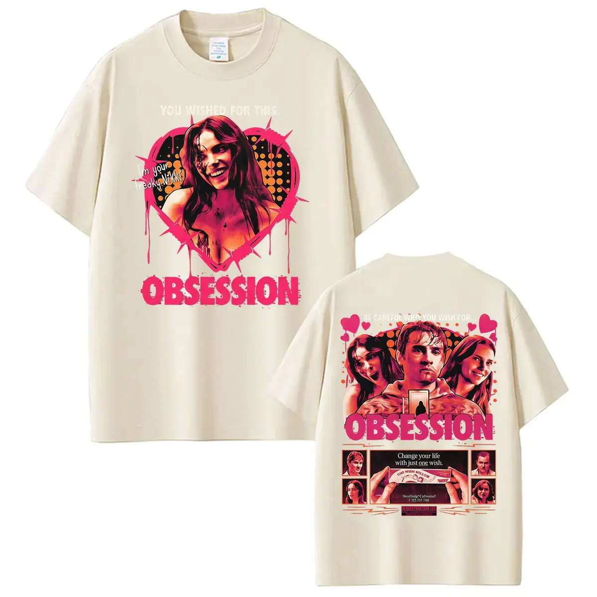 Футболка One Wish Willow Obsession Horror Pink Punk 2026 Movie, модная готическая ретро-футболка для мужчин и женщин, летние топы, хлопковая футболка (art.: 3920db9e21dbe) - 3920db9e21dbe