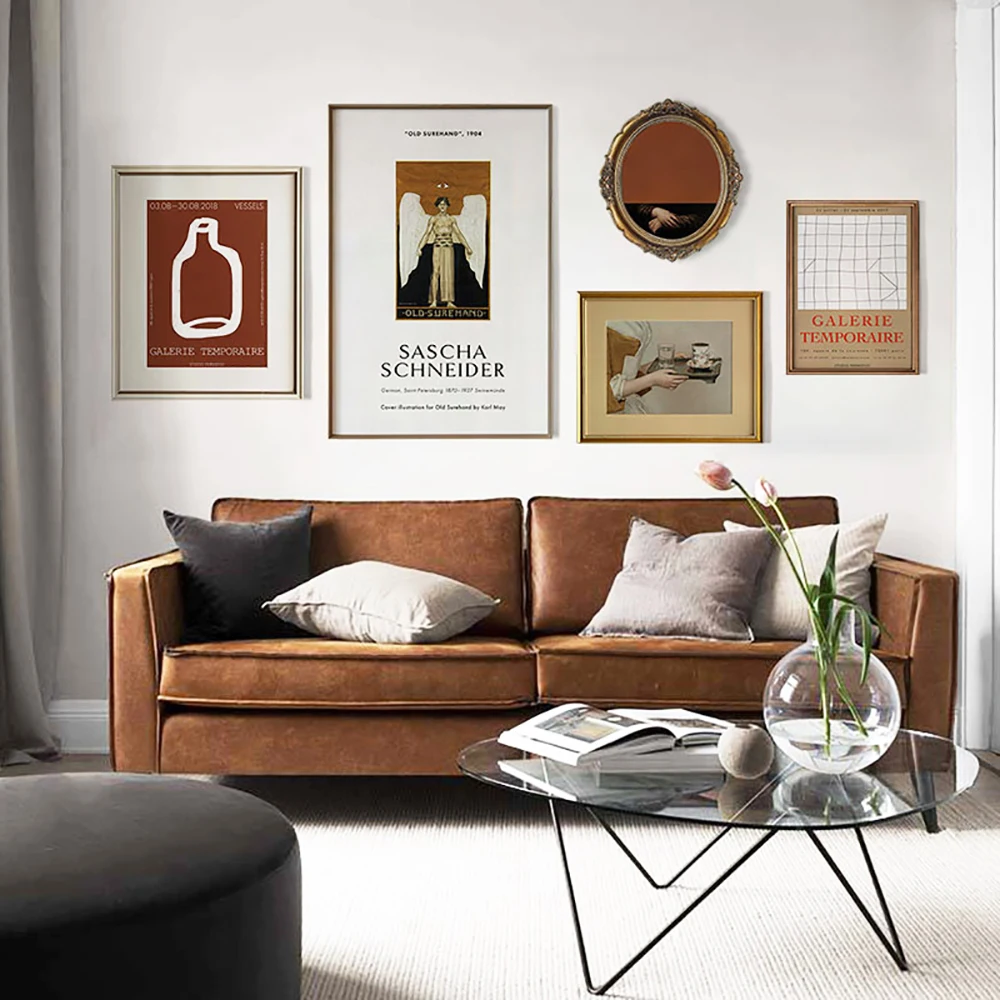 

Nhdarc Renaissance Retro Milk Brown Style Giclee Print Canvas Painting Poster Wall Art Pictures For Living Room Home Decor
