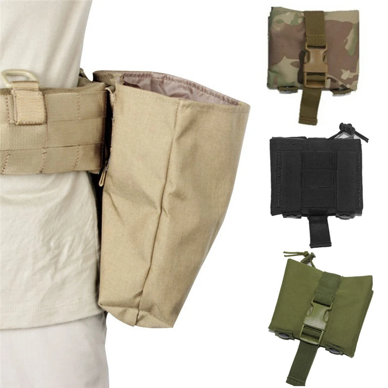 

Multi-functional Portable Garden Hiking Jungle Foraging Waist Hanging Foldable Bundle Mouth With Button Picking Pouch Canvas Bag