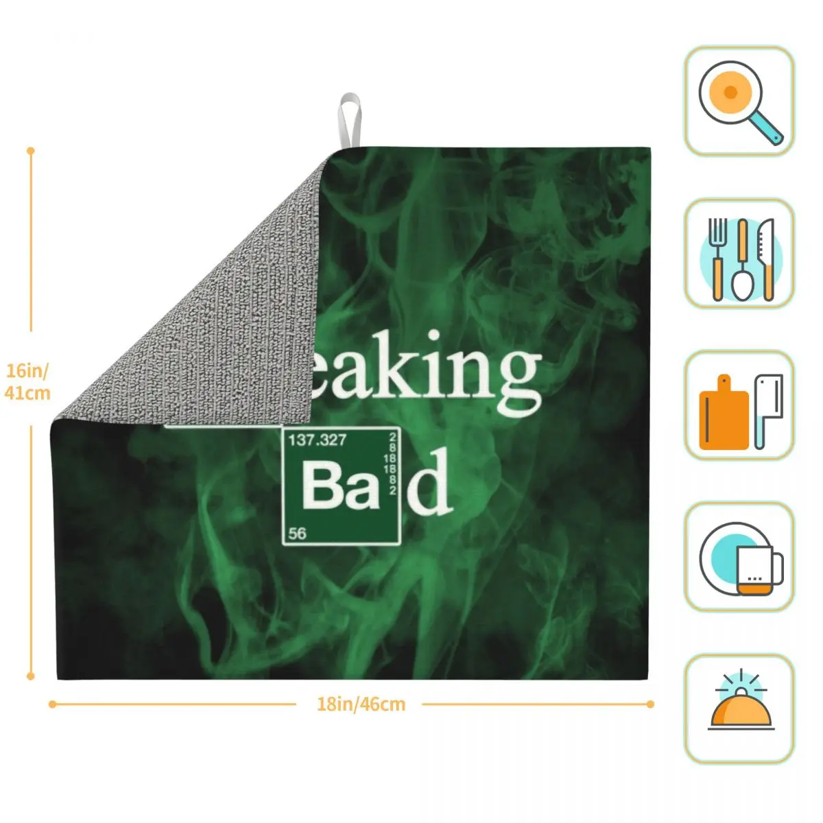 Изготовленные на заказ подушечки для сушки посуды Breaking Bad впитывающие