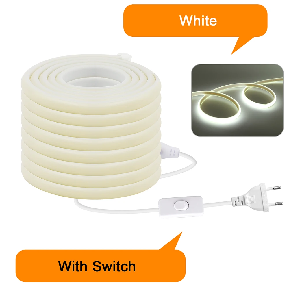 

KISUFU COB светодиодная лента 220В 288 LEDs теплый/нейтральный/холодный белый
