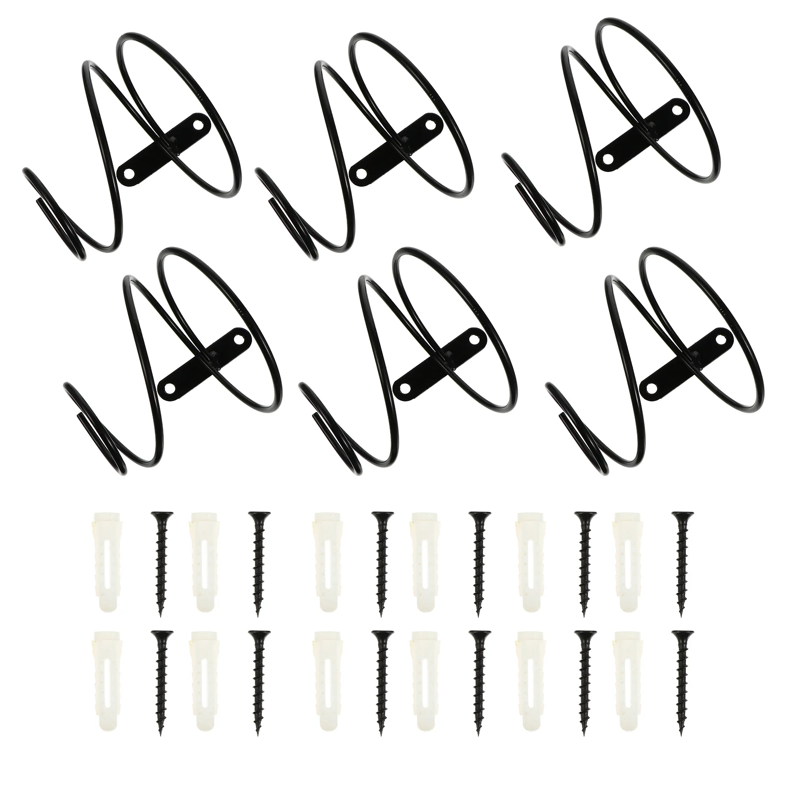 

Rack Bottle Wall Holder Mounted Bottles Storage Displaystand Reddrinks Hanger Spiral Hanging Metal Racks Iron Shelfbeverage