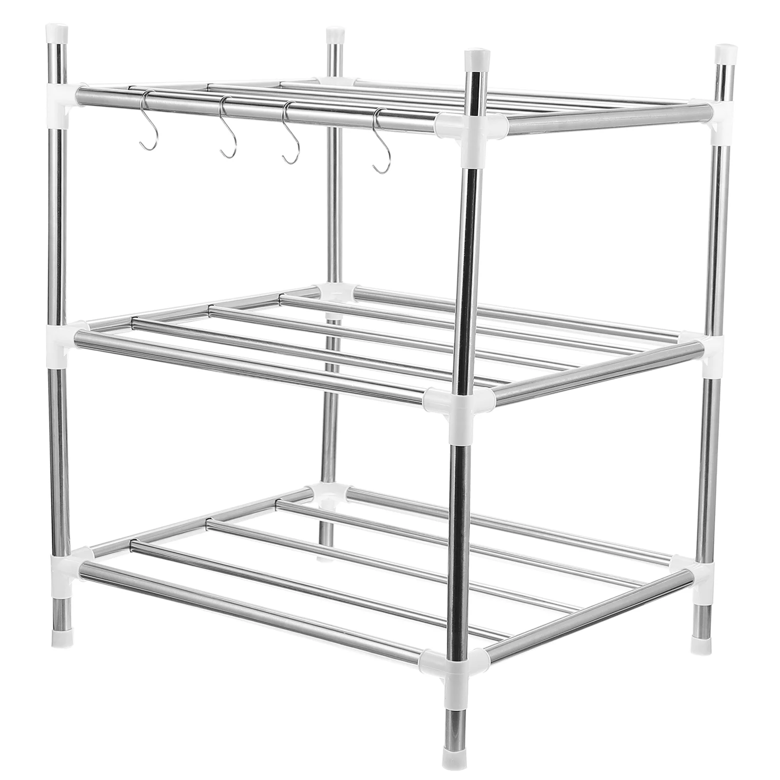 

Kitchen Storage Rack Shelf Multilayer Organizer Multifunctional Pp Practical Durable