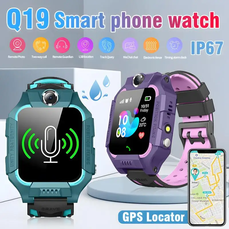 

Kids SmartWatches GPS Waterproof SOS Call Watch For Boys Girls Cellphone Camera Monitor Tracker Location Phone For Kids Gift