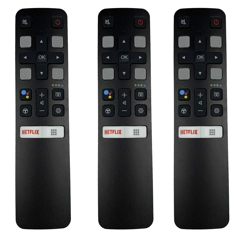

3X TV Remote Control For TCL 4K Voice LCD TV RC802V FMR1 55P8S 55EP680 Replacement Remote Control