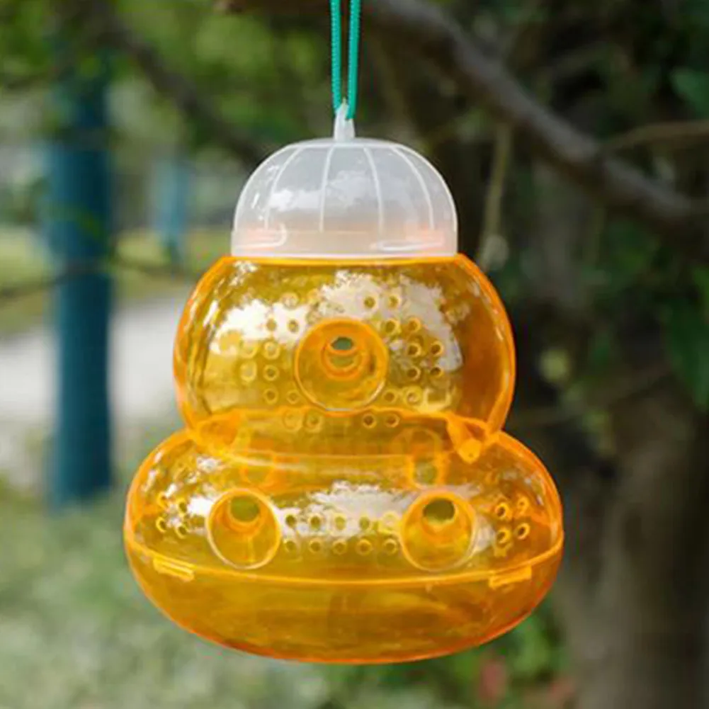 1 * Bee Trap Gourd-shaped Hanging Wasp Trap Fly Trap Is Suitable For Catching Insects No Water Leakage 13cm* 15cm