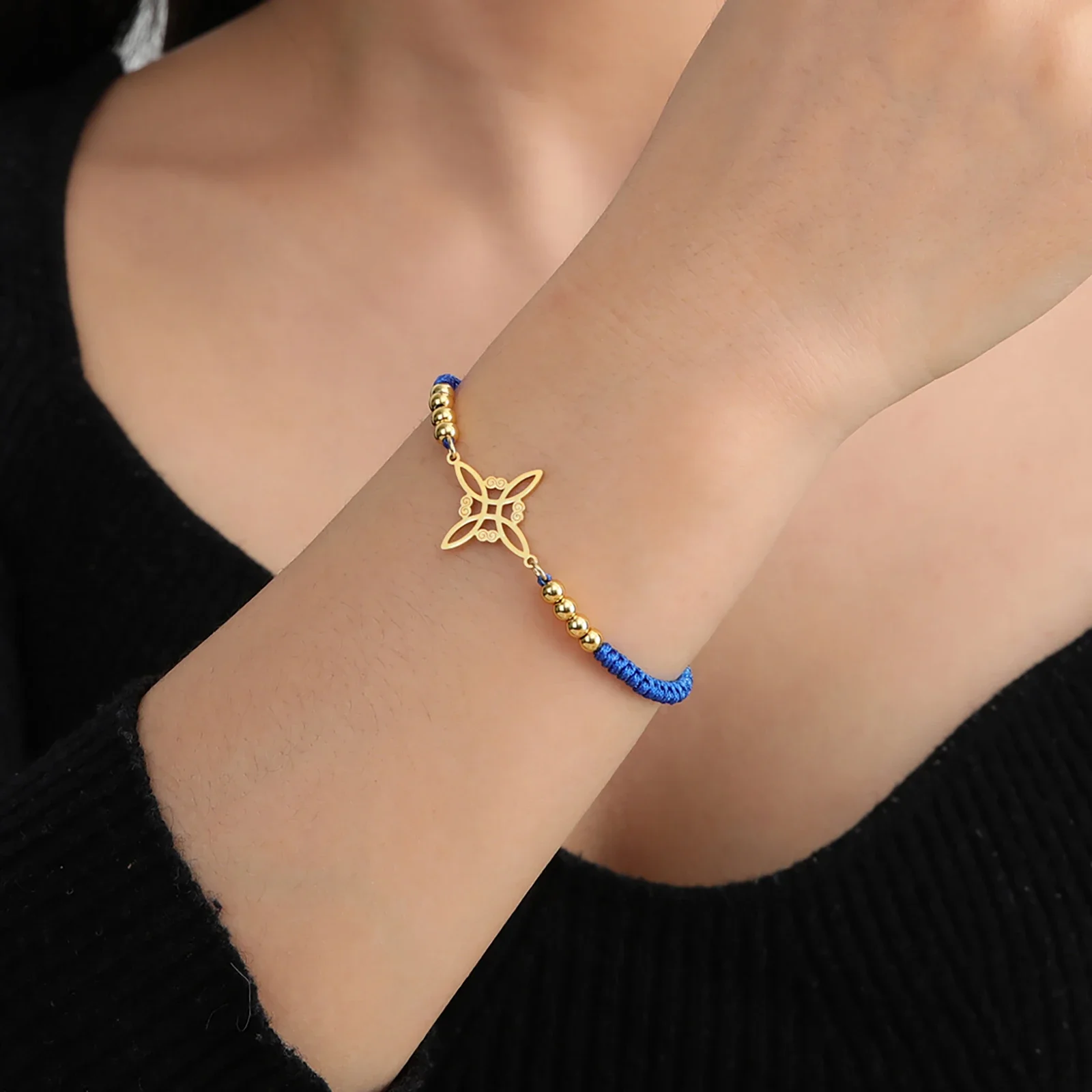 Ведьма Узел Бисер Шарм Браслет Мужчины Женщины Черный Красный Синий Фиолетовый