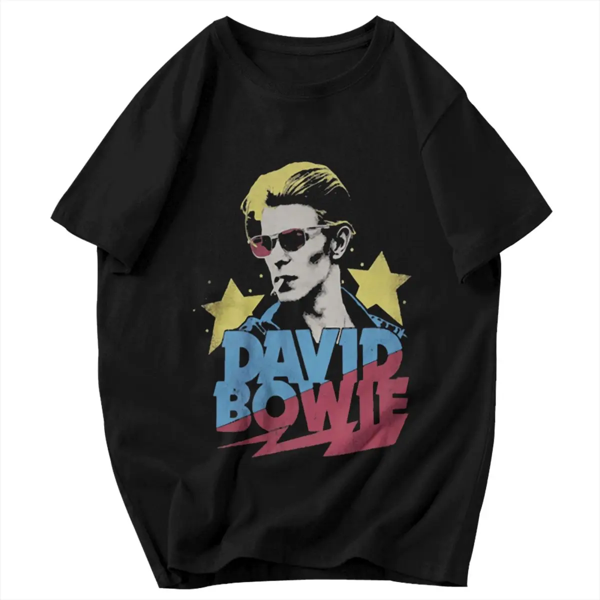 Мужские и женские винтажные футболки Davided Bowies из хлопка