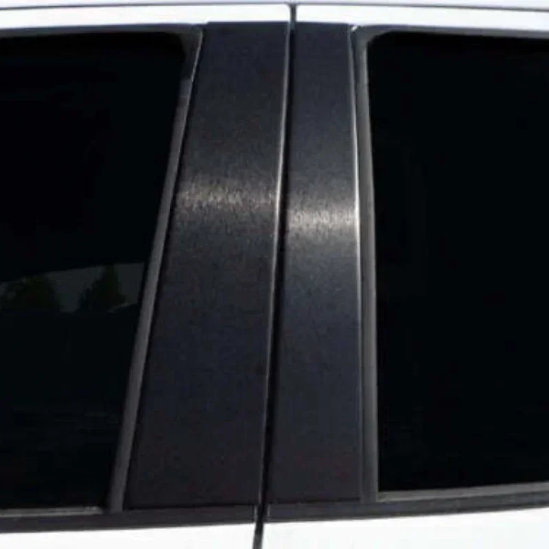 

6Pcs Matte Black Car Door Window Column BC Pillar Post Trim Stickers Fit for Ford Maverick WITHOUT KEYPAD Cutout 2022-2023