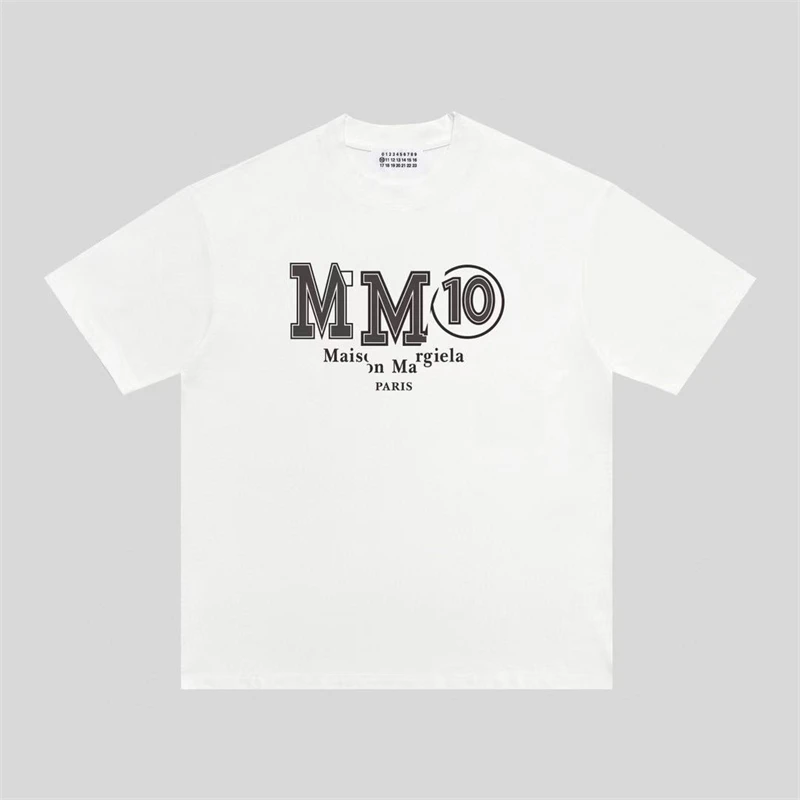 

Y2K Puff Print Paris MM10 MM6 Margiela T Shirt Men Women High Quality T-shirts Top Tees GYM
