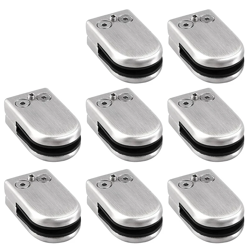 

Stainless Steel Glass Clip 304 Stainless Steel Glass Clip Holder Terrain Plane Connector Glass Clip Size For 6-8Mm Glass