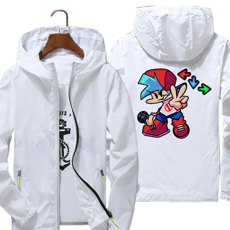 

Custom Men Women Friday Night Funkin 2 Jackets Thin Outwear Windbreake Jackets Windproof Coat Outdoor Sports Clothing