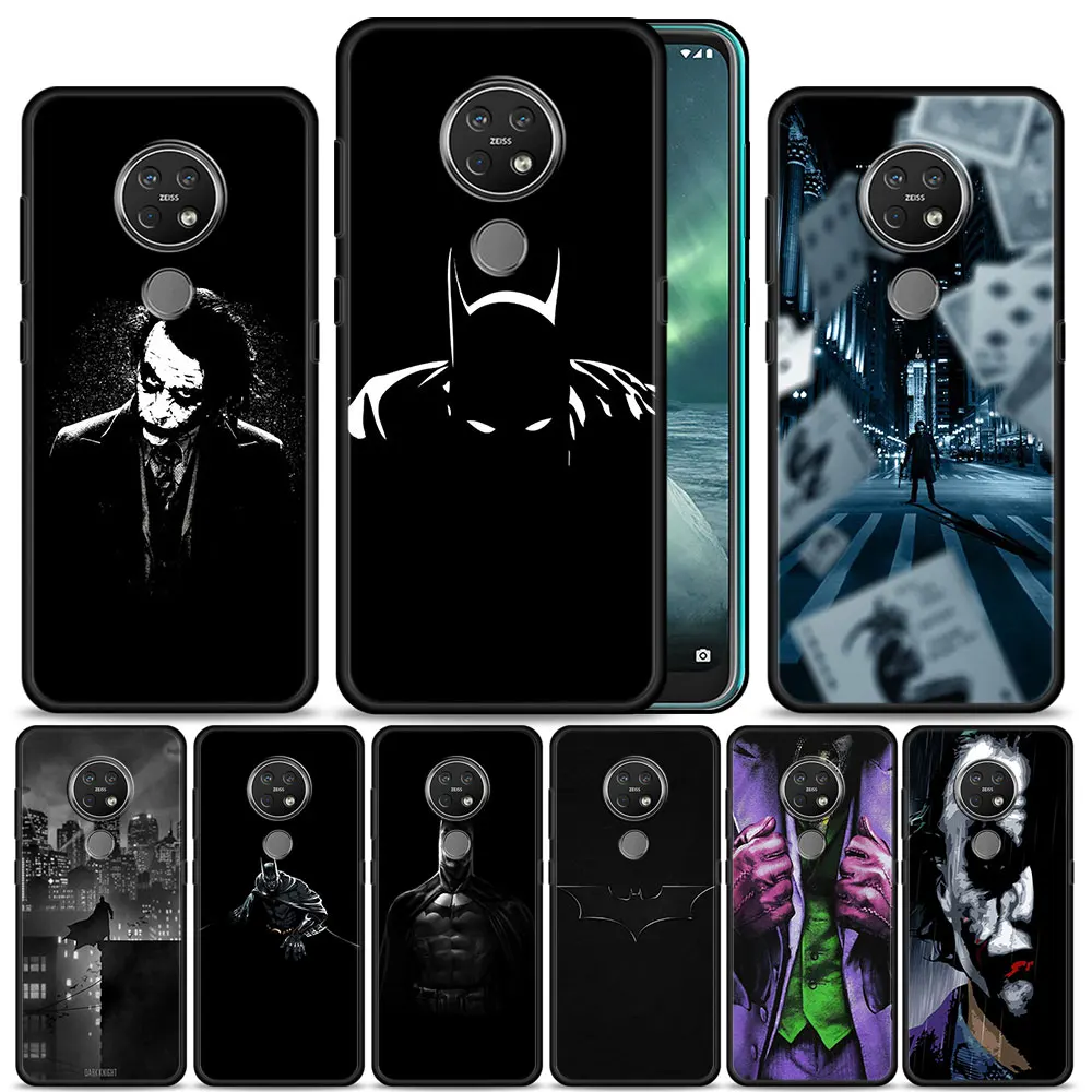 

Case Cover for Nokia G10 G20 G11 G21 G50 5.4 7.2 C20 C21 C30 X20 XR20 X10 3.4 Capa Shockproof Matte Coque Batman Black Night