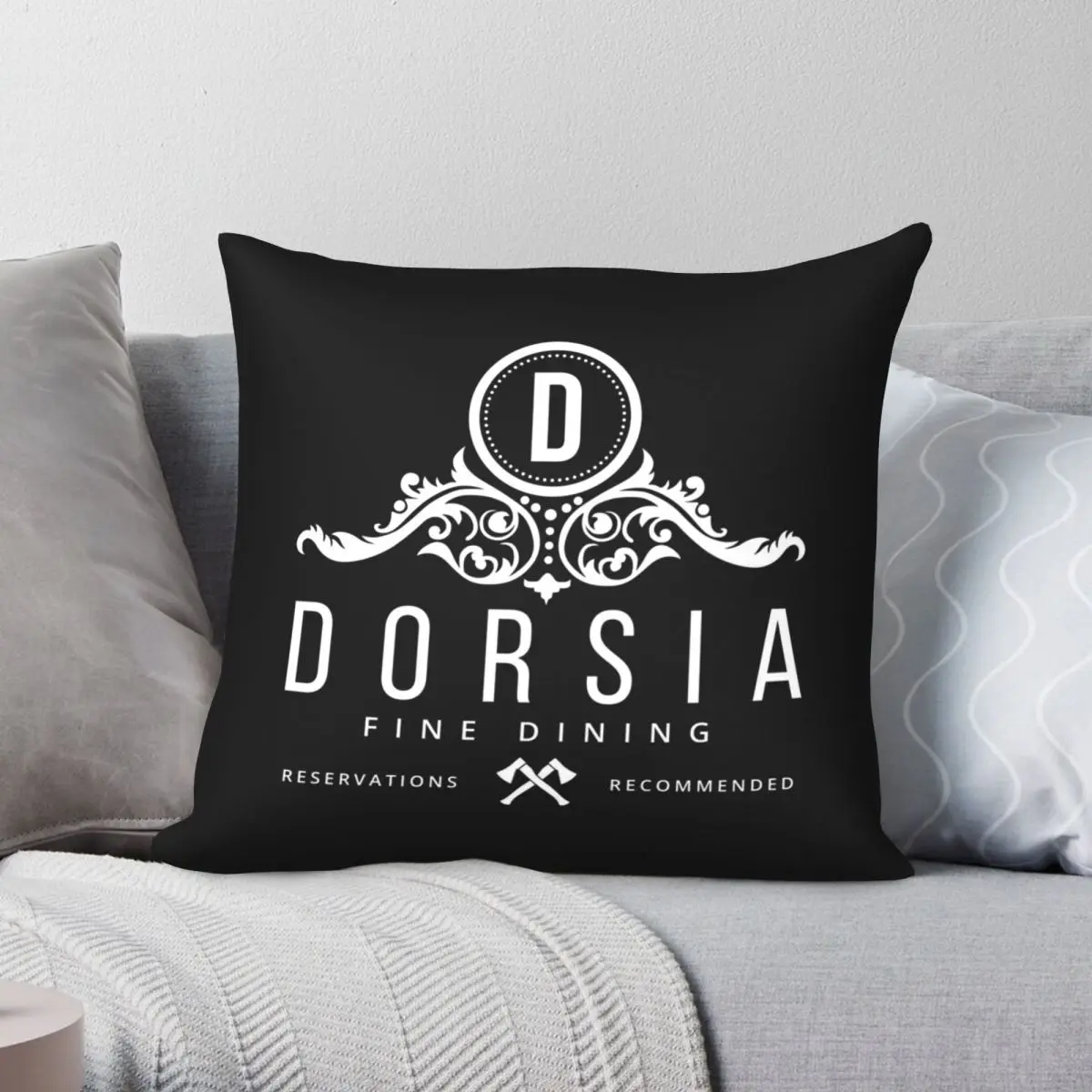 

Чехол Dorsia с изысканной подушкой из полиэстера и льна