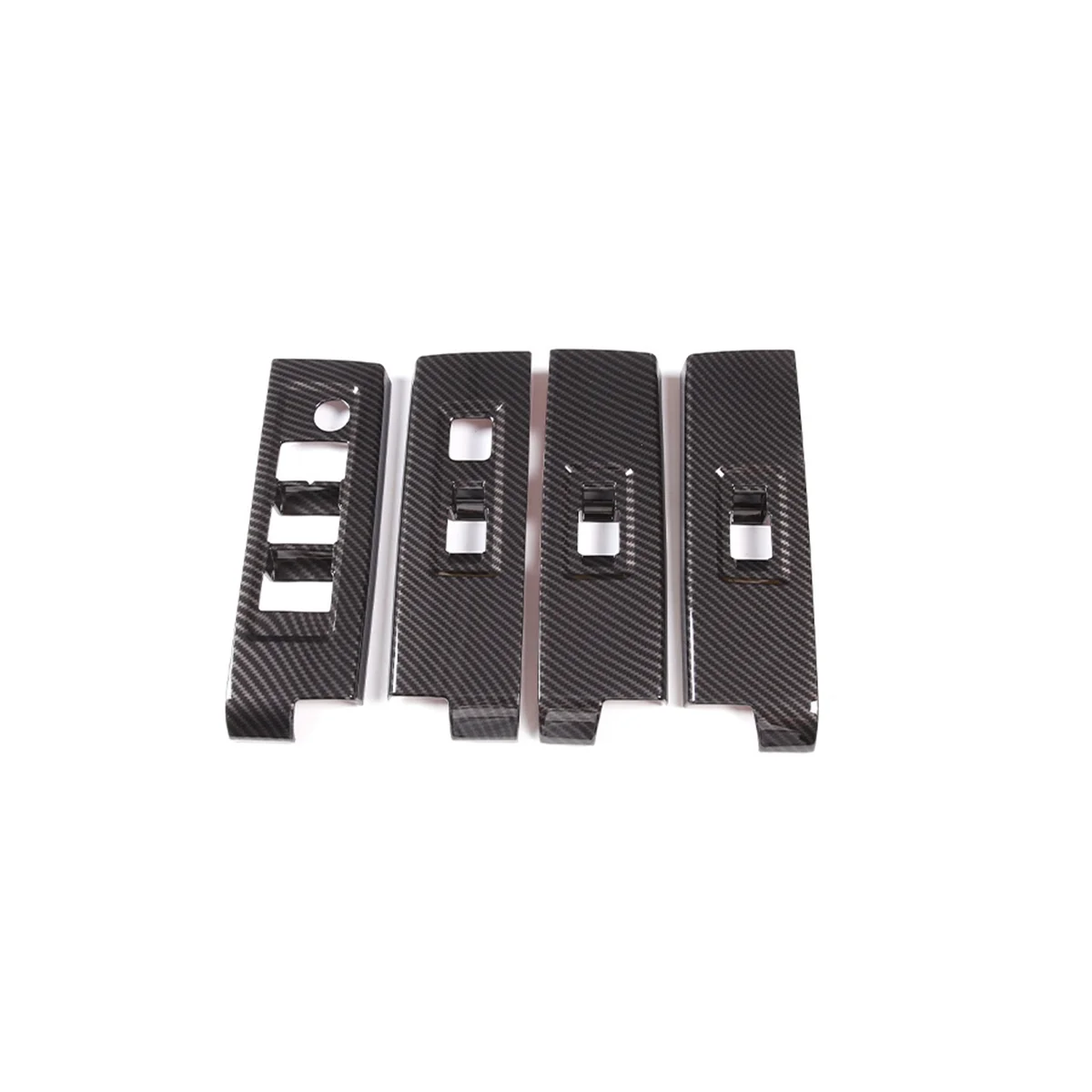 

Car Carbon Fiber Window Glass Lift Button Trim Switch Cover Door Armrest Panel for Toyota Tacoma 2022 2023 LHD