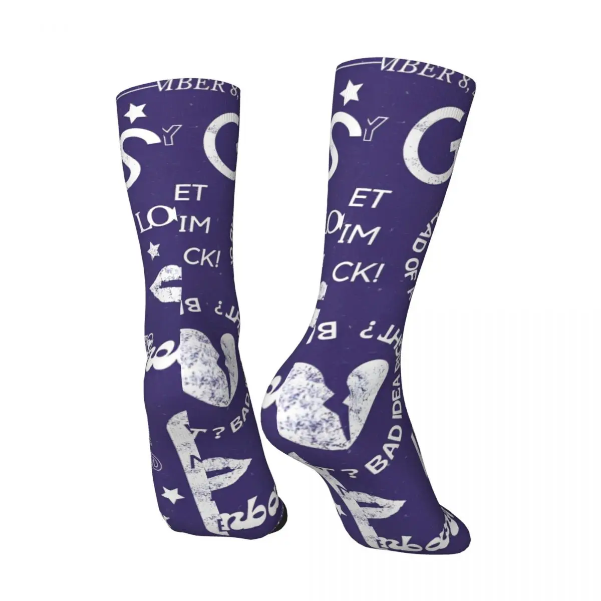 Женские и мужские носки музыкальные чулки Olivia Rodrigo SOUR осенние забавные дышащие