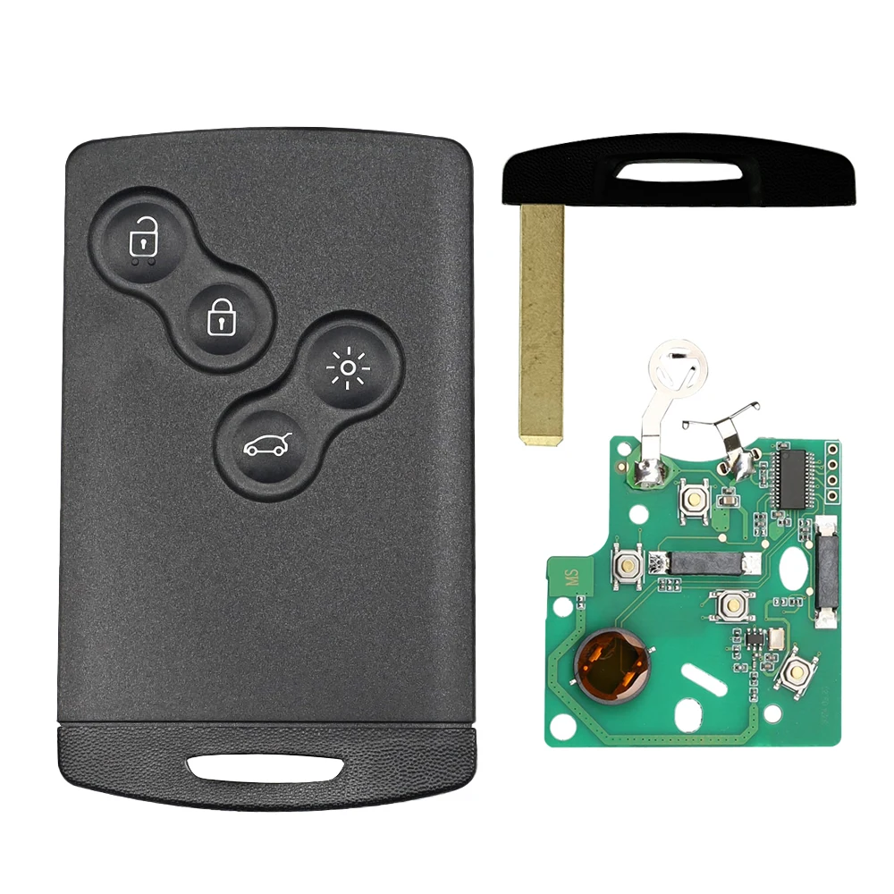 

Автомобильный ключ дистанционного управления Liberty для Renault Megane 3 Fluence Scenic Laguna 3 Koleos Clio PCF7952, сменная карта громкой связи
