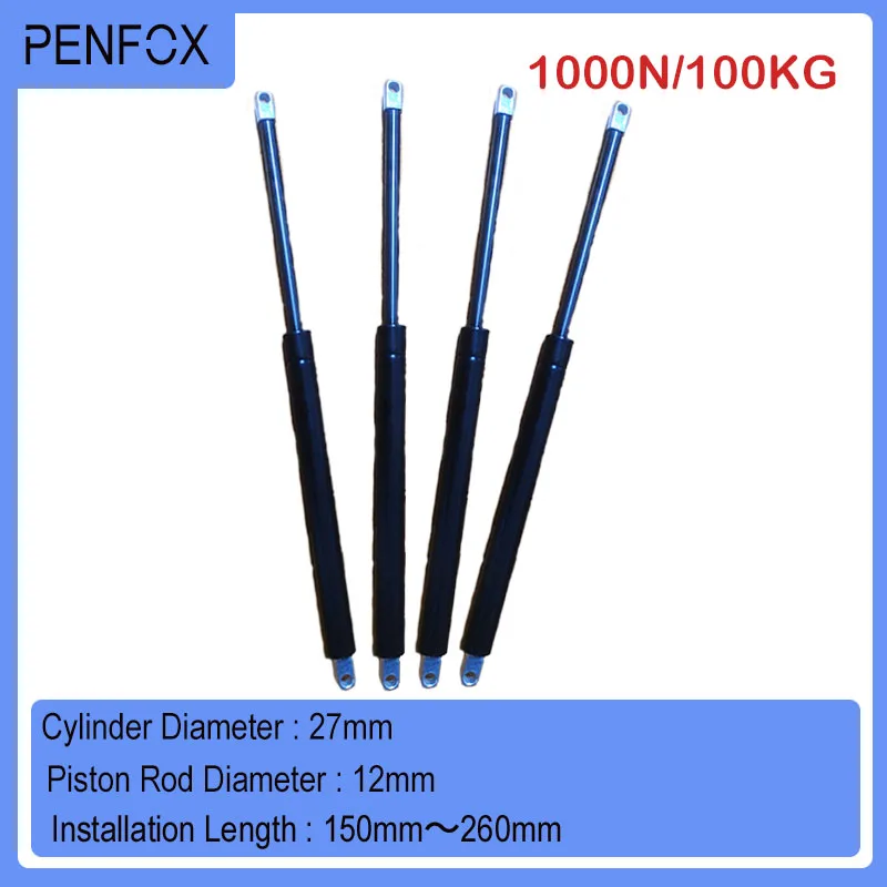 1 шт. 150 мм-260 мм 100 кг/н универсальная стойка для баров мебель Газовый амортизатор