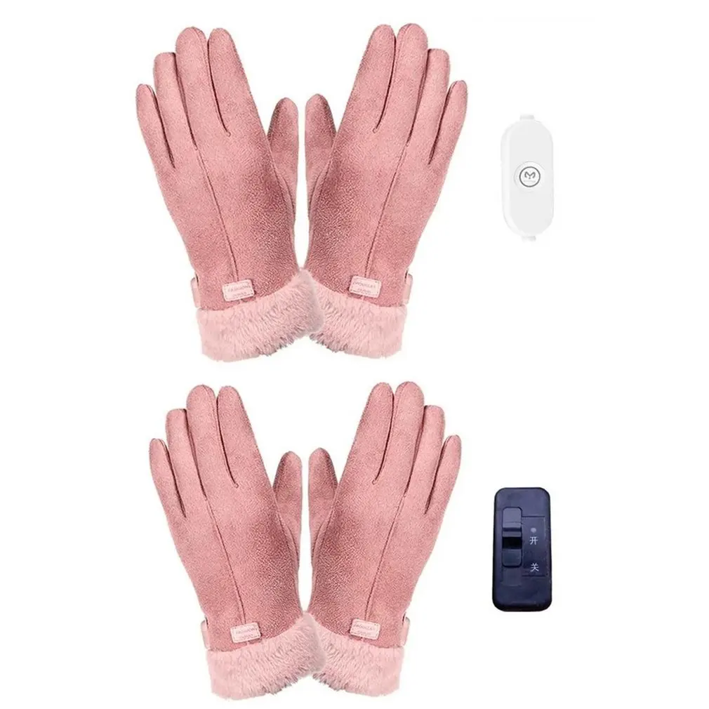 

Winter Electric Heated Gloves USB Charging Heating Gloves Ergonomics Ladies Warming Gloves On-off And 3 Gear Temperature Regulat