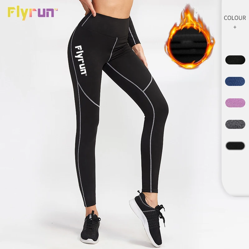 

Winter High Waist Tight Yoga Pants Women Sweatpants Anti-sweat Quick Dry Fitness Long Trousers Training Bodybuilding Track Pants