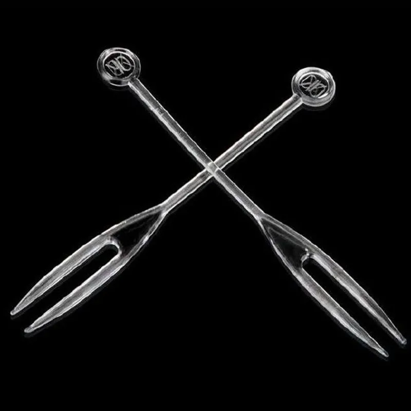 

700 шт./партия, одноразовые пластиковые вилки для фруктов